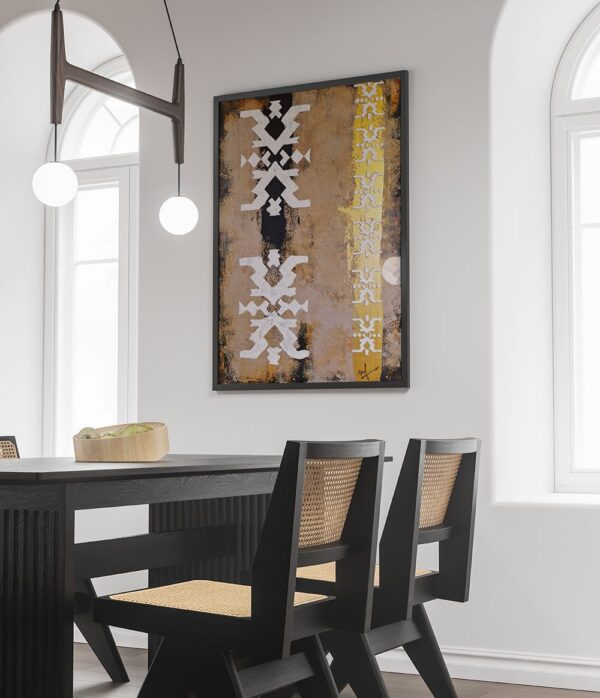 "Avlija" - a unique artistic painting inspired by folk details.