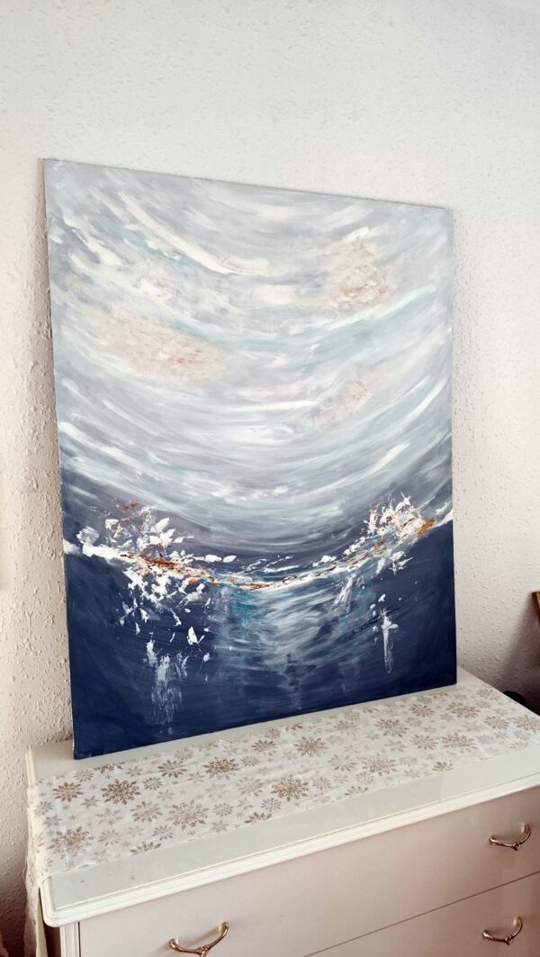 Frozen - Textured Abstract Art by Mirjana Fat 5