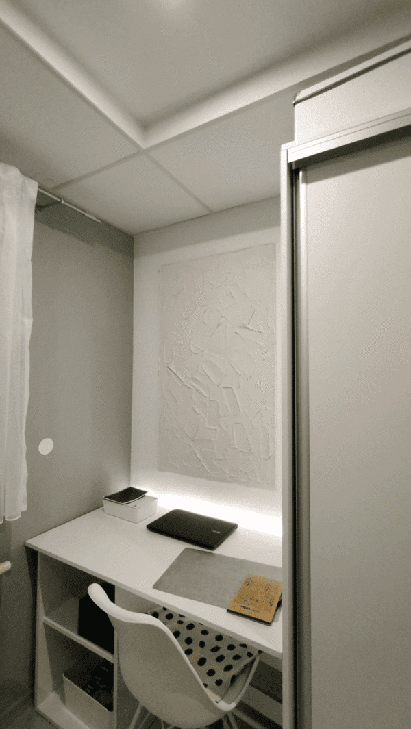 "Lea" Monochromatic 3D Relief Artwork