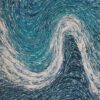The Azure Embrace, original textured art by Mirjana Fat