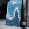 The Azure Embrace, original textured art by Mirjana Fat